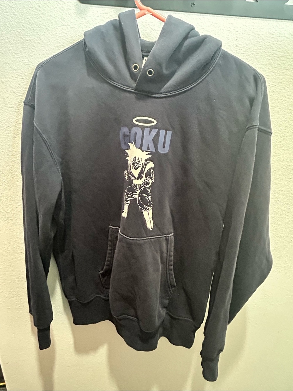 Black Goku Graphic Pullover Hoodie